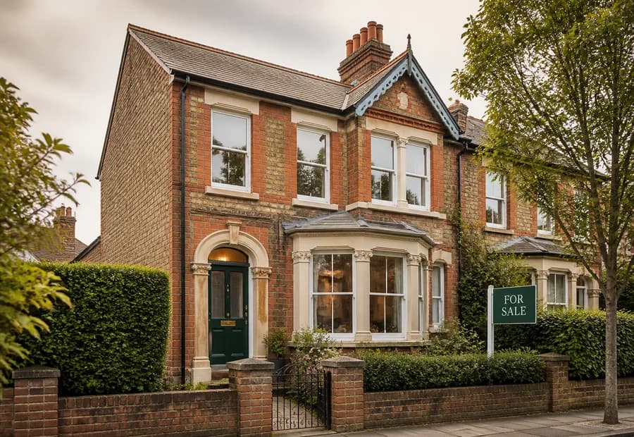 A renovated Victorian house offered for sale
